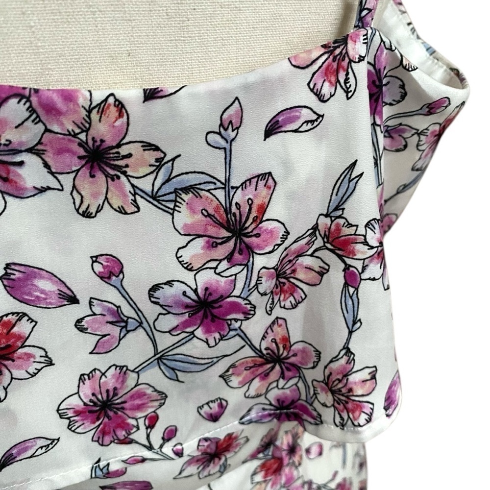Cupcakes & Cashmere Delphia Floral One Shoulder Midi Dress NWT 10 - Picture 14 of 16